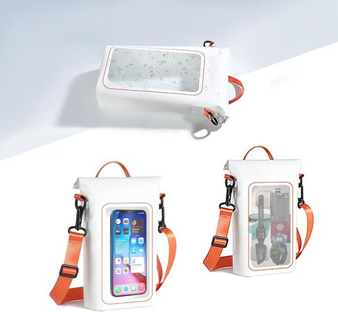 Waterproof Dry Bag 2L Roll top Waterproof Backpack with Phone Cover bag Rowing and Kayaking Accessories Camping Swimming Beach Fishing Rafting dry bags for kayaking waterproof(black+green) in Saudi Arabia