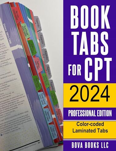علامات تبويب الكتاب للإصدار الاحترافي CPT 2024 (إصدار AMA). مغلفة ومرمزة بالألوان وقابلة لإعادة تعيين وضعها مع بطاقة محاذاة لسهولة الاستخدام. in Saudi Arabia