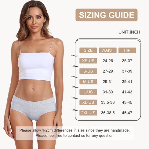 Womens Underwear Organic Cotton Hipster Panties for Ladies Soft Bikini Low Rise Briefs 4 Pack in Saudi Arabia