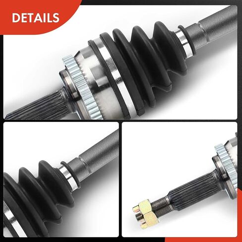 مجموعة عمود المحور A-Premium CV متوافقة مع Hyundai Elantra 2007-2012 & Kia Forte 2010، L4 2.0L، جانب الركاب الأمامي الأيمن، استبدال # 66-3524، 495002H111 in Kuwait