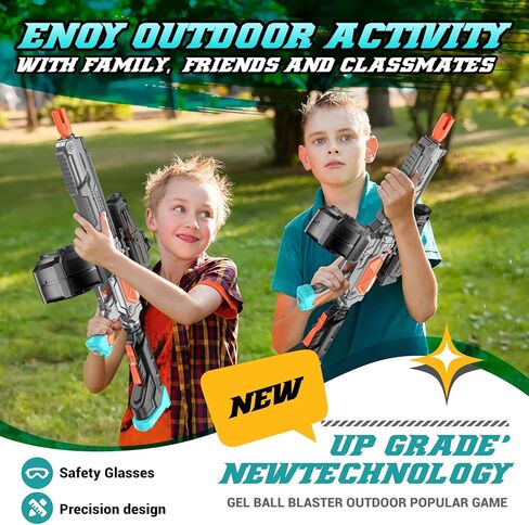 قاذف كرات جل كبير مع طبلة، قاذف رش تلقائي ويدوي، قاذف رش كهربائي، ترقية السعة (رمادي) in Kuwait