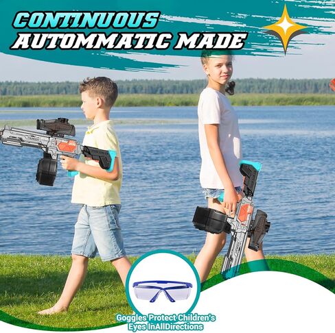 قاذف كرات جل كبير مع طبلة، قاذف رش تلقائي ويدوي، قاذف رش كهربائي، ترقية السعة (رمادي) in Kuwait