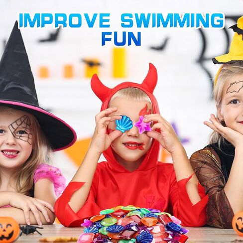 Sumind 100 Pcs Diving Gem Pool Toys Colorful Sinking Diving Gem Swimming Beach Toys Underwater Swimming Dive gems for Pool Beach Pirate Party Games Home Decorations in Saudi Arabia