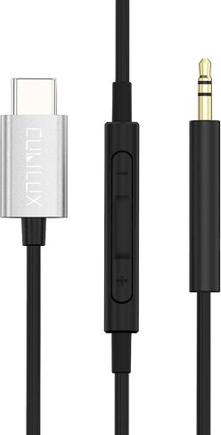 كابل سماعة الرأس Cubilux USB C إلى 2.5 مم مع ميكروفون، سلك بديل من النوع C إلى 2.5 مم متوافق مع Bose Noise Canceling 700، QuietComfort 45 QC35/QC25، JBL E45BT E55BT E65BTNC سماعة بلوتوث، 4FT in Kuwait