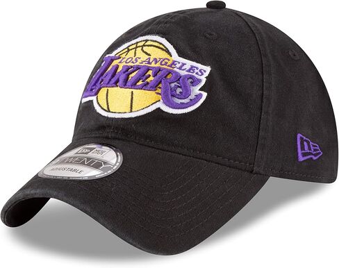 NBA Los Angeles Lakers Core Classic 9Twenty Adjustable Cap, Black, One Size in Saudi Arabia