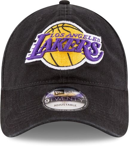 NBA Los Angeles Lakers Core Classic 9Twenty Adjustable Cap, Black, One Size in Saudi Arabia