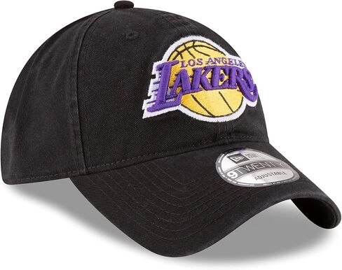 NBA Los Angeles Lakers Core Classic 9Twenty Adjustable Cap, Black, One Size in Saudi Arabia