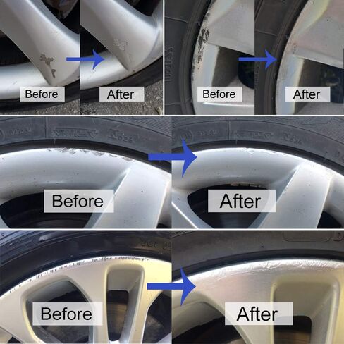 Silver Rim Touch Up Paint Wheel Hub Paint Scratch Repair Car Wheel Scratch Repair Paint Filler spray 12 cms (Gloss silver) in Saudi Arabia