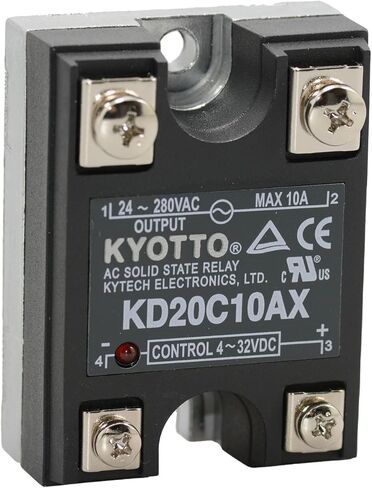 Jameco ValuePro مرحل الحالة الصلبة 24-280VAC 10A 4-32VDC محطات المسمار SPST الجهد الكهربي in Saudi Arabia