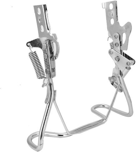 Alvinlite Double Leg Kickstand for 14 inch (35cm) Tires, Stainless Steel Electric Bike Bicycle Stand Electric Scooter with Seat Foot Mount Easy to Install for Electric Vehicle Outdoor, Double Hole in Saudi Arabia