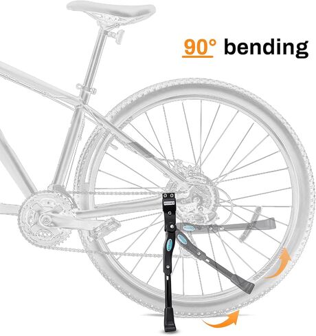 NICEDACK Bike Kickstand, Adjustable Kickstand Aluminium Alloy Bicycle Kickstand for Mountain Bike/700 Road Bike/BMX/MTB 22'' 24'' 26'' 27.5'' 28inches Adults Bike in Saudi Arabia