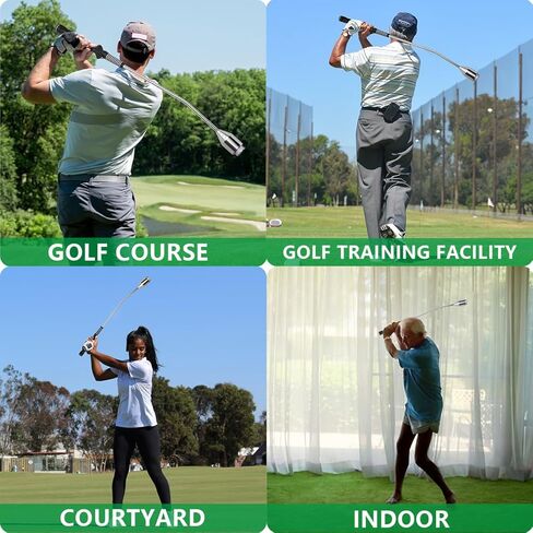 مدرب جولف سوينغ تيمبو، قبضة جولف مصححة، مساعدة للاعبي الجولف الذين يستخدمون اليد اليمنى، مدرب أرجوحة قابل للتعديل بوزنين، يساعد في الأماكن المغلقة أو الهواء الطلق in Kuwait