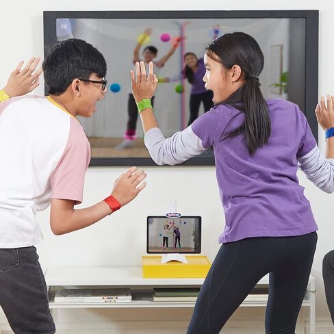 Hasbro Gaming Twister Air Game | AR App Play Game with Wrist and Ankle Bands | Links to Smart Devices | Active Party Games for Kids and Adults | Ages 8+ | for 1+ Players in Kuwait