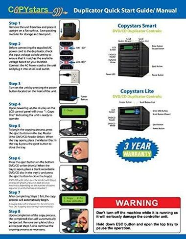 Copystar Blu Ray Duplicator 1 إلى 7 CD-DVD-Copier Disc Duplicator 16X BDXL Burner Tower in Kuwait
