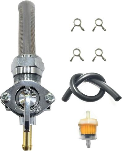 مفتاح وقود Petcock مع فلتر متوافق مع Electra Glide Fatboy Heritage Softail Low Glide Sportster 1000 Super Glide Tour Glide 62163-75 62167-81 in Kuwait