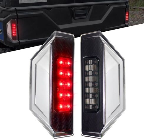 LED Tail Lights Compatible with 2015-2020 Polaris Ranger 570 Full Size XP 900 1000/ General 1000 Rear Brake Stop Running Taillights Assembly Accessoriess Replacement for 2412774 (Smoked Black) in Saudi Arabia