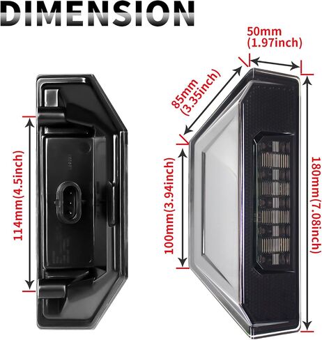 LED Tail Lights Compatible with 2015-2020 Polaris Ranger 570 Full Size XP 900 1000/ General 1000 Rear Brake Stop Running Taillights Assembly Accessoriess Replacement for 2412774 (Smoked Black) in Saudi Arabia