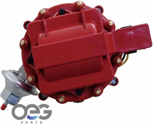 New Performance HEI 65K Coil Distributor Compatible With Chevy Corvette V8 GM Small and Big Block Tach Drive SUM-850001-T 4.3L 4.6L 5.0L 5.7L 7.0L 7.4L 265 283 427 350 454 Red Cap in Saudi Arabia