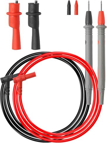 1 Set Multimeter Test Leads Kit, CAT III 1000V 20A Digital Test Probe Leads Set with Alligator Clips, Silica Gel Multimeter Leads Banana Plug in Saudi Arabia