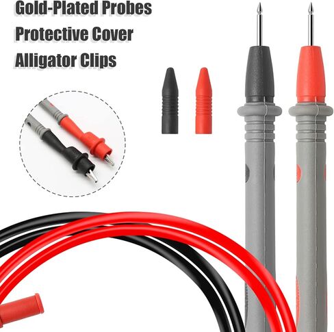1 Set Multimeter Test Leads Kit, CAT III 1000V 20A Digital Test Probe Leads Set with Alligator Clips, Silica Gel Multimeter Leads Banana Plug in Saudi Arabia