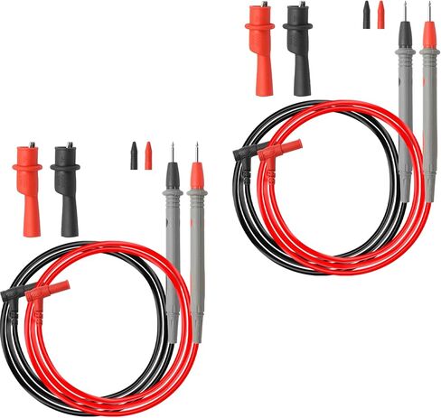 1 Set Multimeter Test Leads Kit, CAT III 1000V 20A Digital Test Probe Leads Set with Alligator Clips, Silica Gel Multimeter Leads Banana Plug in Saudi Arabia