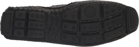 Donald J Pliner Men's Dacio Driver Driving Style Loafer, Black-Snake Print Leather, 15 in Saudi Arabia