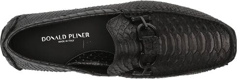 Donald J Pliner Men's Dacio Driver Driving Style Loafer, Black-Snake Print Leather, 15 in Saudi Arabia