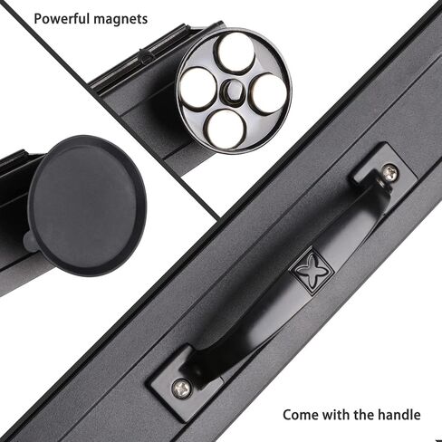 شريط إضاءة LED لاسلكي لمقطورة السحب مع جهاز إرسال دائري 7 دبابيس، قاعدة مغناطيسية قوية، شريط ضوء سحب للطوارئ لإشارة الفرامل/الانعطاف للسيارات ذات حواجز الطرق، بطارية قابلة لإعادة الشحن، 23 بوصة in Kuwait