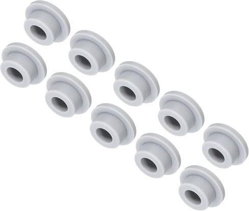 MECCANIXITY High Temp Silicone Plug Mount Dia 18mm/0.71 Inch T Shaped Rubber Stopper Hole Plugs for Powder Coating Plating Waterproof Sealing Plugs White Pack of 10(OD 26mm/1.02 Inch) in Saudi Arabia