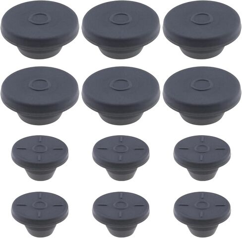 eMagTech 200pcs Self-Healing Plug Composite Rubber Stopper for 20mm 13mm Cap and 13mm 7mm Bottle Mouth Diameters Mushroom Shape Self Healing Vials Jars Test Tubes in Saudi Arabia