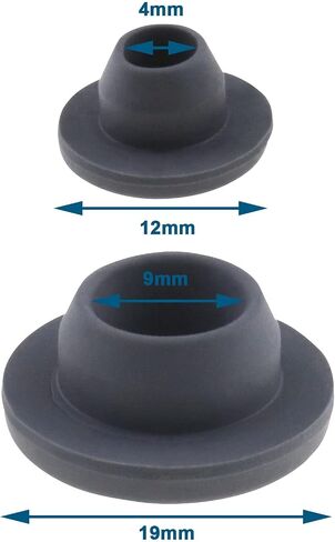 eMagTech 200pcs Self-Healing Plug Composite Rubber Stopper for 20mm 13mm Cap and 13mm 7mm Bottle Mouth Diameters Mushroom Shape Self Healing Vials Jars Test Tubes in Saudi Arabia
