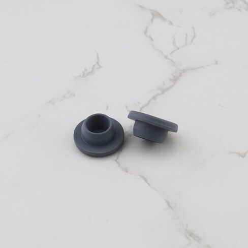eMagTech 200pcs Self-Healing Plug Composite Rubber Stopper for 20mm 13mm Cap and 13mm 7mm Bottle Mouth Diameters Mushroom Shape Self Healing Vials Jars Test Tubes in Saudi Arabia