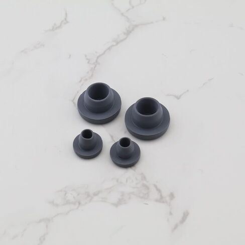 eMagTech 200pcs Self-Healing Plug Composite Rubber Stopper for 20mm 13mm Cap and 13mm 7mm Bottle Mouth Diameters Mushroom Shape Self Healing Vials Jars Test Tubes in Saudi Arabia