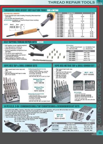 HHIP 1011-0216 Threading Wire Insert Installation Tool, 5/16-18 Insert Thread in Saudi Arabia