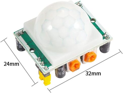 4Pcs HC-SR501 Pir Motion Infrared Human Body Sensor Module Pyroelectric Infrared Motion Detector Module for Raspberry Pi Microcontrollers Projects-Blue Board in Kuwait