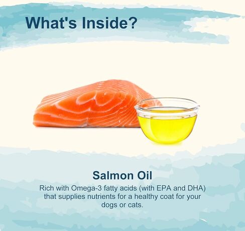 Premium Wild Alaskan Salmon Oil for Dogs & Cats 16oz Skin & Coat Natural Liquid Food Supplement for Pets, Fish Oil, Omega 3, EPA + DHA Fatty Acids for Joint Function, Immune & Heart Health! in Kuwait