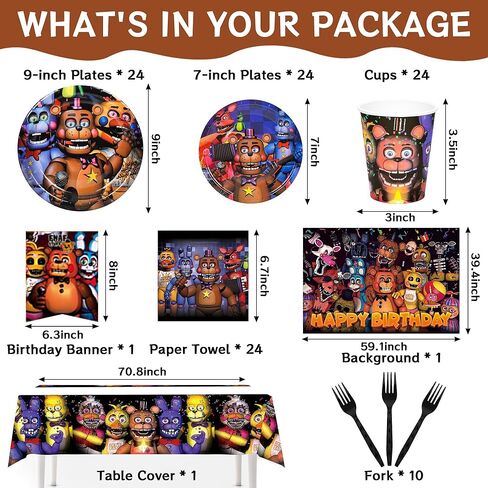 لوازم حفلات عيد الميلاد من خمس ليالٍ - 123 قطعة من زينة عيد الميلاد ذات طابع لعبة الدب، تتضمن أطباق مقاس 7 بوصات و9 بوصات، وخلفية، ولافتة، ومفرش طاولة، ومناديل ورقية، وأكواب، وشوك لأعياد ميلاد الأولاد والبنات in Kuwait