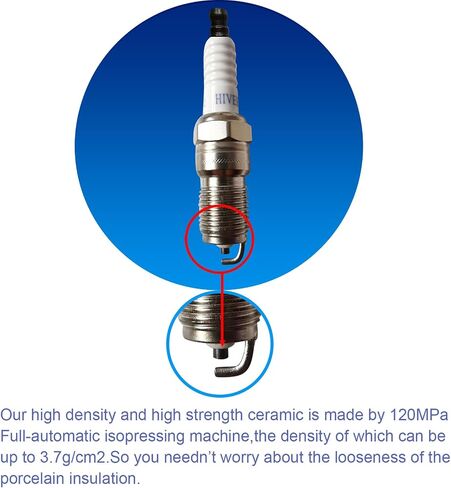 V7442 شمعات الإشعال عالية الأداء - شمعات الإشعال البديلة للسيارات، استبدال OE SP413 AGSF32N، 8 عبوات in Saudi Arabia