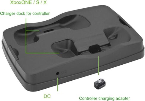 شاحن قاعدة شحن لأجهزة تحكم Xbox one/Xbox one S/Xbox one X، مروحة تبريد لوحدة التحكم Xbox one/Xbox one S/Xbox one X، منظم الألعاب وحامل القرص وحامل وحدة التحكم وحامل سماعة الرأس in Kuwait