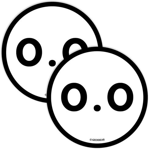 GEEKBEAR 26.2 Marathon Car Magnet (عبوتان) - شكل دائري 4.7 بوصة in Kuwait