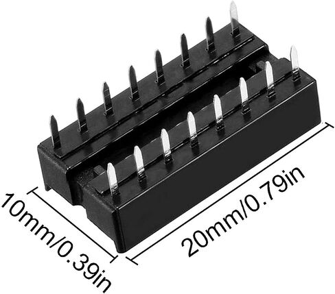 10 pcs ULN2003A ULN2003 DIP-16 IC Array 7-Channels NPN IC Chip ULN2003APG with DIP IC Chip Socket Adaptor in Saudi Arabia
