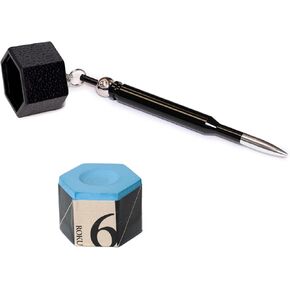 Kamui ROKU Pool cue Billiard Chalk - Blue - with Bullet Chalk Holder in Kuwait