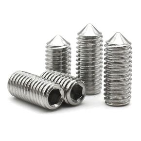 304 الفولاذ المقاوم للصدأ M2 M2.5 3/4/5/6/8-20 مللي متر عرافة مسدس مجموعة مقابس مخروط نقطة اليرقة المسمار DIN914 10 قطعة (10 مللي متر ، M2.5 (10 قطعة)) in Saudi Arabia