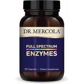 دكتور ميركولا إنزيمات الطيف الكامل - 22 إنزيمات مختلفة - تدعم صحة الجهاز الهضمي والمناعة - تساعد في هضم الكربوهيدرات والدهون والبروتينات والألياف - غير المعدلة وراثيا ، خالية من الغلوتين وخالية من الصويا - 90 كبسولة in Kuwait