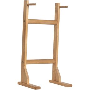 Colaxi Wooden Gong Stand Chime Stand Portable Display Sound up to 15.75inch Gongs Holder for Studios Tea Room Yoga Tabletop in Kuwait