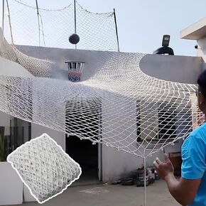 Outdoor Basketball Training Collection Net - Durable Nylon Rope Mesh for Garden and Railing Protection - Ideal for Sports Practice and Backyard Use in Kuwait