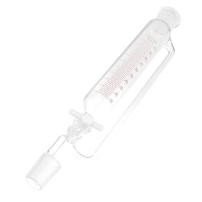 Pressure Equalizing Glass Separatory Funnel Cylindrical Laboratory Liquid Funnel with PTFE Piston for Chemical Experiments Glass Distiller Device for Schools and Labs in Kuwait