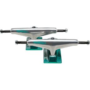 Tensor Skateboard Trucks Aluminum Stencil Mirror Raw/Green Fade 5.5 (8.25") Pair in Kuwait