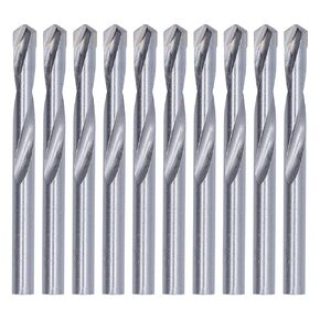 10Pcs Tungsten Steel Twist Bit Kit Straight Shank Engraving End Mill with High Hardness Wear Efficient Cutting for Drilling Milling in Kuwait