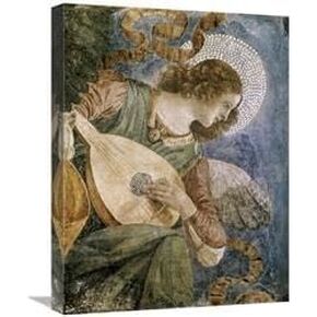 22 in. Music Making Angel with Lute Art Print - Melozzo Da Forli in Kuwait